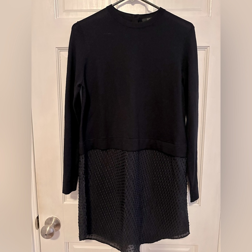 Elegant Black Long Sleeve Women's Top